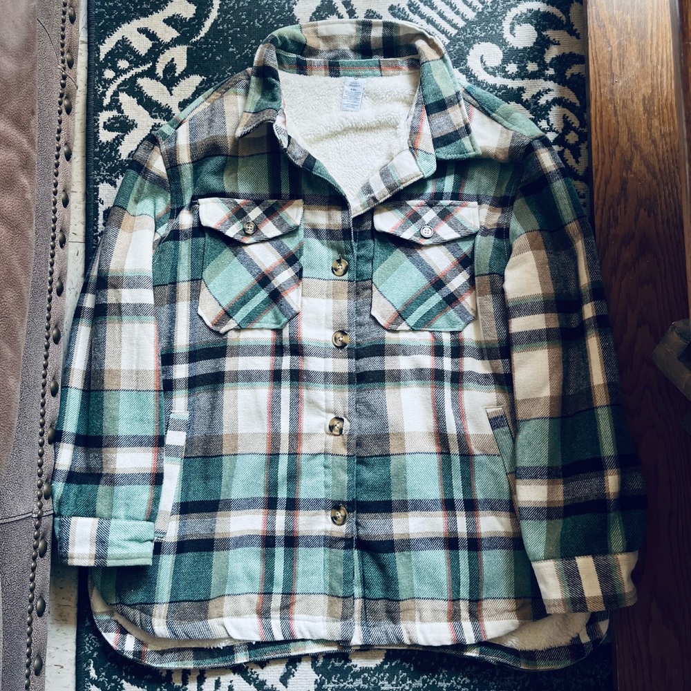 NWT Boutique Full Button Up Shacket